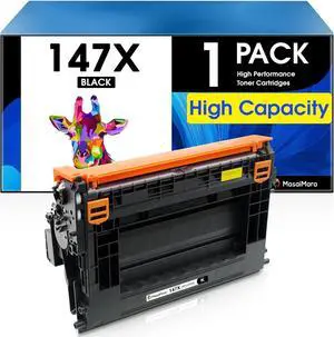 Ennovor MasaiMara 147X W1470X Black Compatible Toner Cartridges Replacement for HP Laserjet Enterprise Flow MFP M634h M635z M636z M611dn M611x M612dn M612x M634z M635fht M635h M636fh Printer