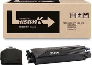 Ennovor TK5152 Toner Cartridge Black Replacement for TK-5152 TK5152 for Kyocera Mita ECOSYS M6535cidn M6035cidn P6035cdn TK-5152K Printer (1pack)