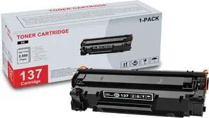 1-Pack Cartridge 137 Black Toner Cartridge High Yield Compatible Cartridge 137 Replacement for Canon MF212w MF216n MF217w MF227dw MF232w MF236n MF247dw MF244dw D570 MF210 MF220 MF240 Series Printer