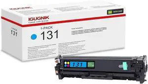 1 Pack 131 Cyan Toner Cartridge with Chip Replacement for Canon 131 Work with ImageClass MF8280Cw MF8230Cn MF628Cw MF623Cn MF626Cn MF8030Cn MF8040Cn MF8050Cn MF620C MF621Cn MF624Cw MF8080Cw | 131