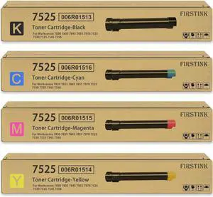 Ennovor High Yield 7525 Toner Cartridges 006R01513 006R01514 006R01515 006R01516 Replacement for Xerox Workcentre 7830 7835 7845 7855 7970 7525 7530 7535 7545 7556 Printers Toner(4-Pack)