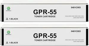 Ennovor GREENBOX Compatible 0481C003 High Yield Toner Cartridge Replacement for Canon GPR-55 GPR55 0481C003 for C5535 C5535i C5540 C5540i C5550 C5550i C5560 C5560i Printer (Black, 2 Pack)