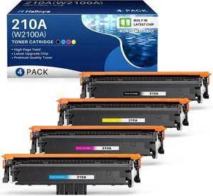 Ennovor 210A Toner Cartridge (with chip) Replacement for HP W2100A 210A 210 A 210X 210X Work with HP Color Laser Pro MFP 4201dw 4201dwe 4201dn 4201dne 4301fdw 4301dw 4301dwe 4301fdw 4301fdn (4 Pack)