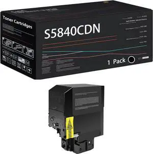 Ennovor S5840CDN Toner Cartridges Compatible for Dell S5840CDN S5840 Printers, with Chip, High Yield 8000 Pages, High-Definition Printing (1 Pack Black)