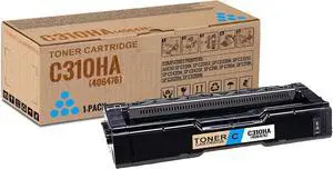 1 Pack C310HA Cyan Toner Cartridge | Replacement for Ricoh C310HA Work with Aficio SP C231N SP C231SF SP C232DN SP C232SF SP C242DN SP C242SF SP C310 SP C310A SP C311N SP C312DN SP C320DN | 406476