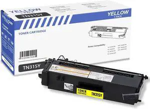 Ennovor 1 Pack TN315Y Yellow Toner Cartridge TN315Y High Yield 5,600 Pages Compatible for Brother HL-4150CDN 4140CW 4570CDW 4570CDWT MFC-9640CDN 9650CDW 9970CDW Printer