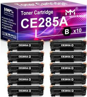 Ennovor MM MUCH & MORE Compatible Toner Cartridge Replacement for HP 85A CE285A to use with Pro P1102W Pro P1109W M1212NF M1217NFW (10 Black)