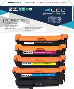 Ennovor LCL Remanufactured Toner Cartridge Replacement for HP 507X 507A CE400X CE400A CE401A CE402A CE403A M551 M551XH M575f M575c M575dn M570dw (4-Pack Black Cyan Magenta Yellow)