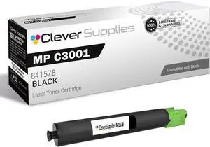Ennovor Clever Supplies CS Compatible Toner Cartridge Replacement for Ricoh MP C3001 841578 Black Lanier LD630C LD635C Savin C9130 C9135 Aficio MP C3001 MP C3501 Toner Cartridge Black