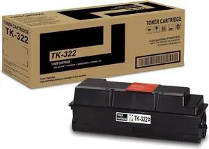 Ennovor pgisoxt 1 Pack TK-322 1T02F90US0 Black Toner Cartridge High Yield Compatible TK-322 TK322 Replacement for Kyocera Mita FS-3900DN FS-3900DTN FS-4000DN FS-4000DTN Printer (up to 16,000 Pages)
