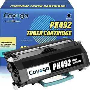 Ennovor PK492 Toner Cartridge Compatible Replacement for Dell PK492 for Dell 2330d 2330dn 2350d 2350dn Printers - 6,000 Pages, 1 Black