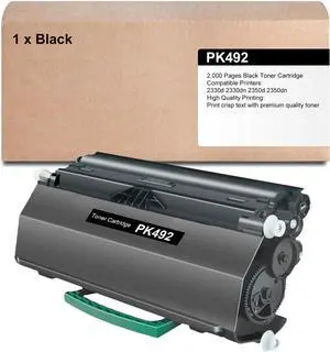 Ennovor PK492 Black Toner Cartridge Replacement for Dell 2330d 2330dn 2350d 2350dn Printer, 1 Pack