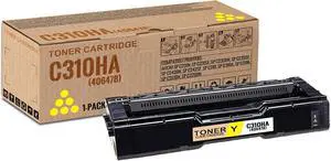 1 Pack C310HA Yellow Toner Cartridge | Replacement for Ricoh C310HA Work with Aficio SP C231N SP C231SF SP C232DN SP C232SF SP C242DN SP C242SF SP C310 SP C310A SP C311N SP C312DN SP C320DN | 406478