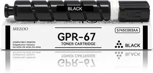Ennovor GPR-67 GPR67 Black Toner Cartridge 5745C003AA Compatible with GPR67 GPR-67 Toner Cartridge for Canon ImageRUNNER Advance DX 4925i DX 4935i DX 4945i Printer(1 Pack)