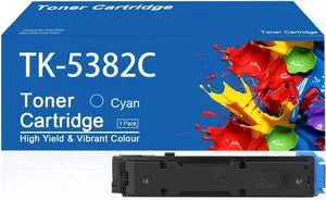 Ennovor TK-5382 Toner Cartridge Compatible for Kyocera TK-5382 TK-5382C Cyan Toner Cartridges Work for Kyocera ECOSYS MA4000cifx MA4000cix PA4000cx Printer