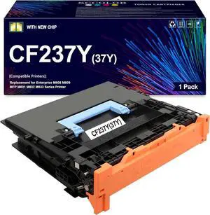 Ennovor CF237Y 37Y Toner Cartridge High Capacity with New Chip Compatible with HP 37Y CF237Y Black Toner Cartridge Replacement for Enterprise M608 M609 MFP M631 M632 M633 Series Printer.41,500 Pages