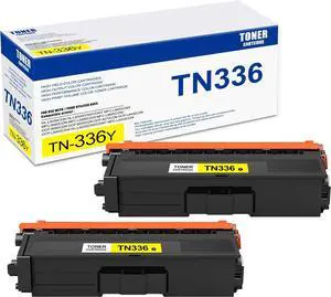 2 Pack TN336 Yellow Toner Cartridge, Compatible for Brother TN336 TN-336 Toner Replacement for HL-L8250CDN L8350CDW/CDWT MFC-L8600CDW L8850CDW L9550CDW DCP-9050CDN 9055CDN 9270CDN L8450CDW Printer