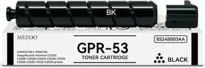Ennovor MEZOO GPR-53 GPR53 GPR 53 Black Toner Cartridge Compatible for GPR53 GPR-53 Toner for ImageRunner Advance C3325i C3330i C3520i C3525i C3530i C3325 C3330 C3520 C3525 C3530 Printer(1 Pack)