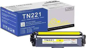 Ennovor 1 Pack TN221 Yellow Toner Cartridge High Yield Compatible TN221 Replacement for Brother HL-3140CW 3150CDN 3170CDW MFC-9130CW 9140CDN 9340CDW DCP-9015CDW 9020CDN Printer