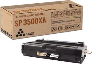 Ennovor 1 Pack SP 3500XA Black Toner Cartridge (with Chip) | Replacement for Ricoh SP 3500XA Work with Aficio SP 3500N SP 3500SF SP 3510DN SP 3510SF | 406989 (6,800 Pages)