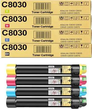 Ennovor Remanufactured 006R01697 006R01698 006R01699 006R01700 Toner Cartridge Use for AltaLink C8030 C8035 C8045 C8055 C8070 Printers (4-Pack)
