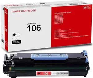 Ennovor 1 Pack 106 0264B001AA Black Toner Cartridge: Compatible CRG106 0264B001AA Replacement for Canon imageCLASS MF6540 MF6590 MF6595 MF6595CX MF6530 MF6550 MF6560 MF6580 Printer