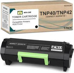 Ennovor Compatible TNP40 TNP42 Toner Cartridge Replacement for Konica Minolta Bizhub TNP40 TNP-40 TNP42 TNP-42 Toner Cartridge A6WN01F A6WN01W Konica Minolta 4020 Series Printers.20,800 Pages