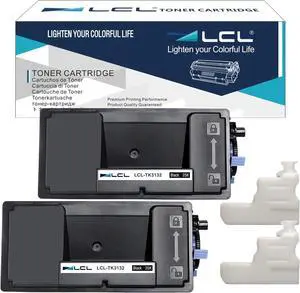 Ennovor LCL Compatible Toner Cartridge Replacement for Kyocera TK3132 TK-3132 1T02LV0US0 ECOSYS M3560idn FS-4300DN (2-Pack Black)