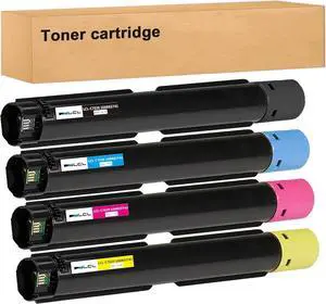 Ennovor 106R03741 106R03744 106R03743 106R03742 Remanufactured C7030 Toner Cartridge Compatible with Xerox Versalink C7020 C7025 C7030 Printer (Black Cyan Magenta Yellow 4-Pack)