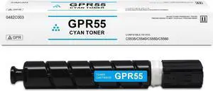 Ennovor GPR-55 Cyan Toner Cartridge Compatible for Canon GPR55 0482C003 for ImageRunner Advance C5535i C5540i C5550i C5560i Printer