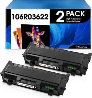 Ennovor MasaiMara 106R03622 106R03620 Compatible Toner Cartridges Replacement for Xerox Phaser 3330 3330DNI WorkCentre 3335 3345 3335DNI 3345DNI 3345VDNi Printer (Black, 2Pack)