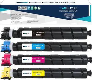 Ennovor LCL Compatible Toner Cartridge Replacement for Kyocera TK-8377 TK8377 TASKalfa 3554ci (Black Cyan Magenta Yellow 4-Pack )