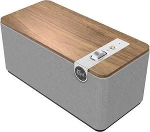 Klipsch The One Plus Premium Bluetooth Speaker System with Two 2.25 Full Range Drivers, 4.5 Woofer, Bluetooth 5.3 with Up to 40 ft. of Distance, Walnut