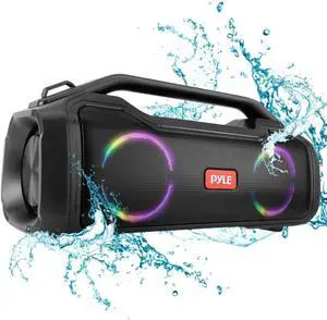 Pyle | Bluetooth Speaker | with HD Sound, Portable Wireless, IPX5 Waterproof, Up to 20H Playtime, TWS Pairing, BT5.3, for Home/Party/Outdoor/Beach, Electronic Gadgets, Birthday Gift