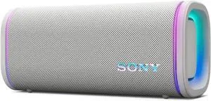 Sony ULT Field 5 Wireless Portable Bluetooth Speaker, IP67 Waterproof, Dustproof, and Rustproof with Enhanced Bass, 25 Hour Battery, 360° Party Light, and Shoulder Strap (SRSULT50W), Off White