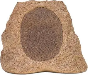 Victrola Rock Speaker Connect, Sand, Wireless Outdoor with Bluetooth 5.3, 22-Hour Battery Life, with Solar Charging, Link Up to 20 Rock Speakers, IP65 Water & Dust Resistant