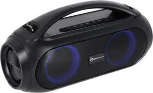 Rockville GO Party MAX BASS 70W Portable LED Bluetooth Speaker, Deep Bass, Wireless Link, IPX5 Water Resistant, Perfect for Parties and Outdoor Events