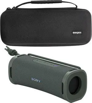 Sony SRSULT10G ULT Field Series Speaker (Forest Gray) Bundle with Hardshell Travel and Protective Case for Bluetooth Speakers (2 Items)