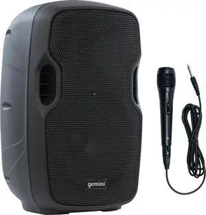 Gemini 8 500W Wireless Battery-Powered Bluetooth PA Speaker with Mic/Guitar Inputs, Echo, USB/SD/FM  Portable Pro Audio for Performers, Karaoke & Outdoor Events (AS-08TOGO)