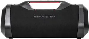 Monster Bluetooth Boombox: IPX5 Rechargeable Waterproof Bluetooth Speaker with USB Charge Out & Aux Input, 120W Portable Wireless Speaker