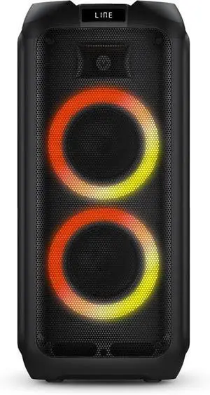 PHILIPS Bluetooth Party Speaker - Powerful Bass, Loud Speakers, LED Lights, FM Radio, USB, TWS Portable Party Speakers Bluetooth Wireless, Karaoke Mic and Guitar Inputs