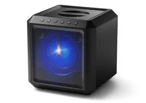 PHILIPS X4207 Bluetooth Party Speaker,100W Wireless Cube Speaker with Powerful Sound and Deep Bass, Supports USB/AUX/TWS, Mic Input and Vibrant Party Lights for an Immersive Experience.