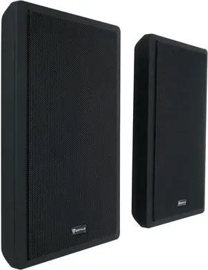 Rockville RockSlim Black 5.25" 240W Home Theater Speakers (2), 8 Ohm, Slim Wall-Mount Design, Clear Audio, Durable Build, for Home Theater Enthusiasts