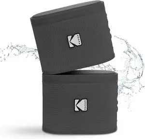 KODAK SOUNDBRIX Bluetooth Speaker Portable Waterproof Magnetic Wireless Stackable Stereo Pairing 5H Playtime 5W RMS Sound Home Travel Party Beach Electronics for Outdoors Gray Speakers for Computers