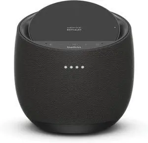 Belkin SOUNDFORM Elite Hi-Fi Smart Speaker + Wireless Charger (Alexa Voice-Controlled Bluetooth Speaker) Sound Technology By Devialet, Fast Wireless Charging for iPhone, Samsung Galaxy & More - White
