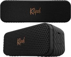 Klipsch Music City Pair of Portable Bluetooth Speakers Includes (1) Detroit and (1) Nashville, Both IP67 Waterproof, 20+ Hours Playtime