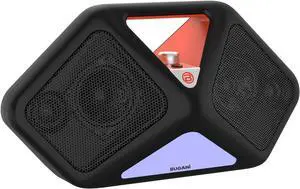 BUGANI Portable Speaker,5.4 Bluetooth Speaker Wireless, IPX5 Waterproof, 120W Loud Sound with Deep Bass,6.5H Playtime LED Lights Outdoor Speakers Bluetooth Waterproof Patio, Beach Shower, Party