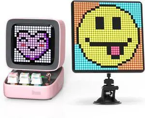 Divoom Ditoo-Bluetooth-Speaker Pixel Speaker with Pixoo-Max Digital-Frame