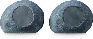 Emerson ERS-2000 Mini Pebbles Bluetooth Waterproof Rock Speakers with Built-in Rechargeable Batteries and Dual Pairing  Perfect for Outdoor Music, Garden, Patio, and Poolside Use