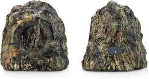 iHome Mossy Oak Camo IHRK-400MOBC-PR Wireless Waterproof Rock Speaker Set for Outdoors Camping Nature Hunting and Fishing Lovers. Built to add Sound to Your Bottomland Supplies, Accessories and Gear